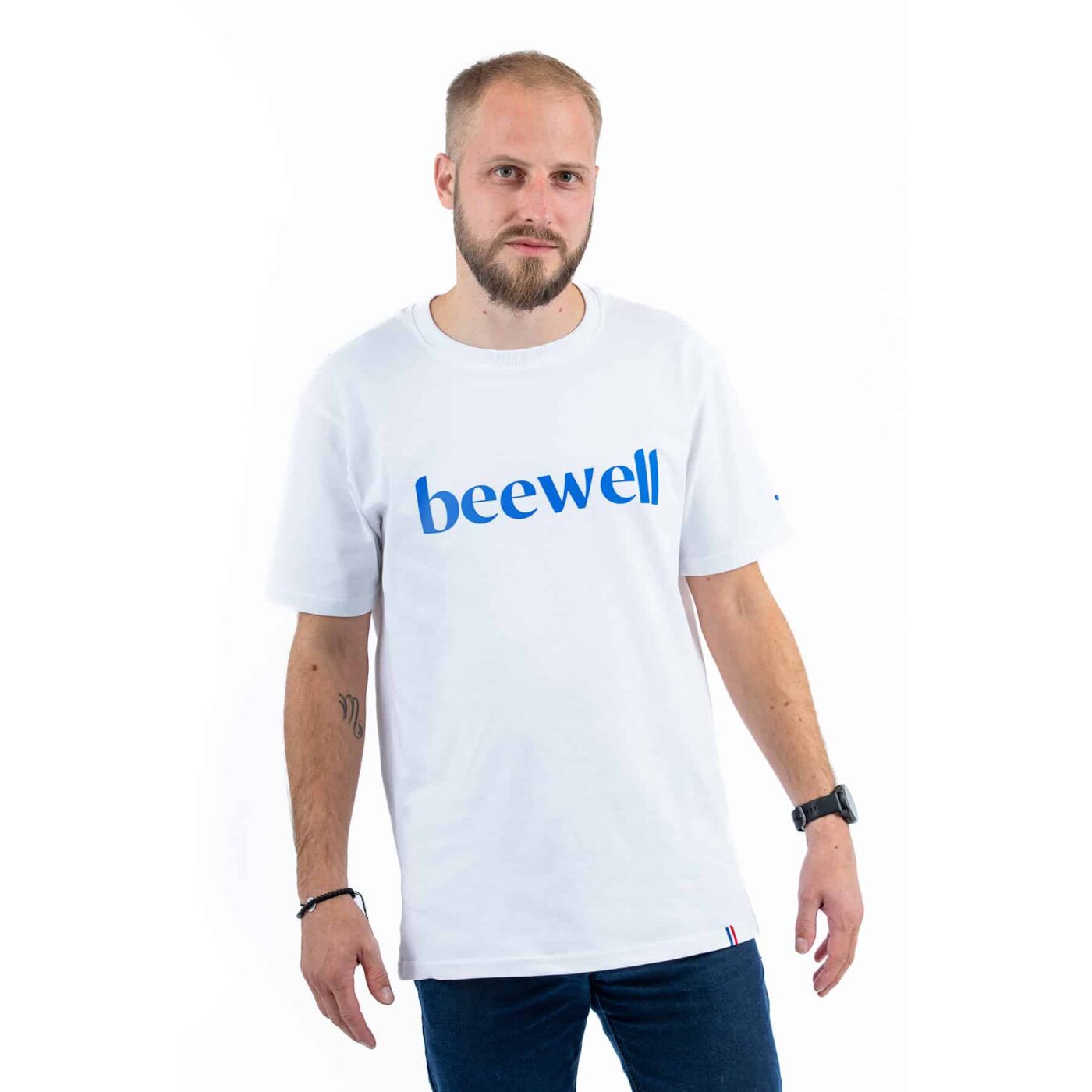 Éco-tee-shirt mixte BEE BRAVE blanc